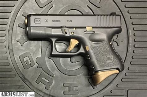 ARMSLIST For Sale Glock 26 Gen3 9mm Graphite Burnt Bronze