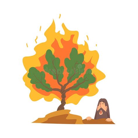 Moses And Burning Bush Clip Art