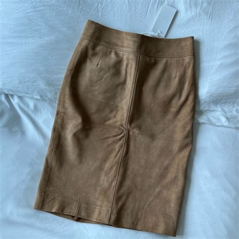 Hugo Boss Skirts Hugo Boss Suede Leather Skirt Poshmark