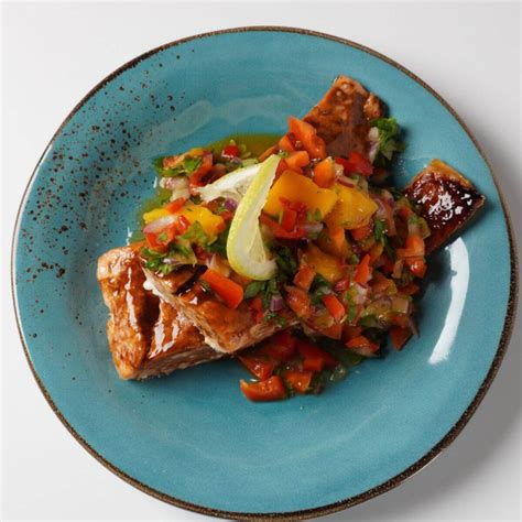 Simple Bbq Salmon Bowls With Mango Salsa Recipe