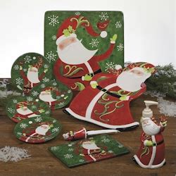 Discontinued Certified Intl Winter Fun Santa Dinnerware By Susan Winget