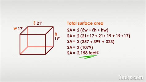 What Is Surface Area Definition Formulas Examples