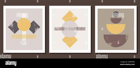 Collection Of Vector Abstract Wall Art Vector Illustration In Boho