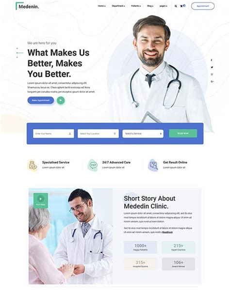 Best Health Medical Website Templates Free Premium