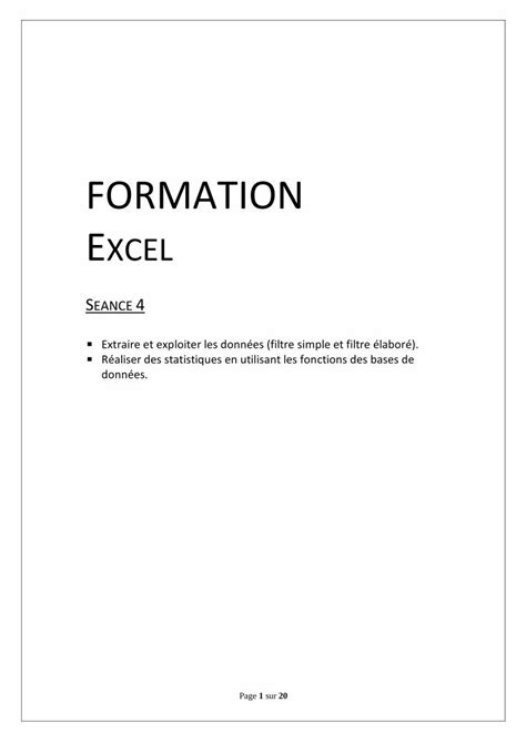 (PDF) FORMATION EXCEL - Maitrise-excel - DOKUMEN.TIPS 