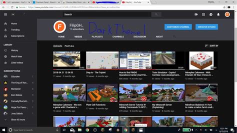How To Set Blackdark Theme On Youtube Quick Tutorial Web Store