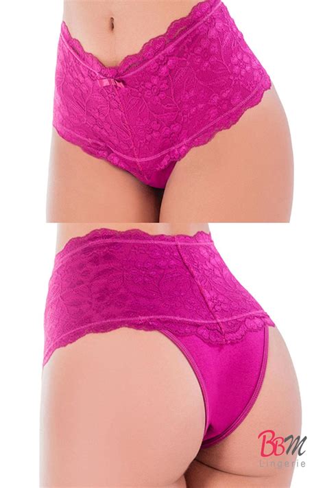 Calcinha Cinta Renda Modeladora Cintura Alta BBM Lingerie Lingerie direto da Fábrica