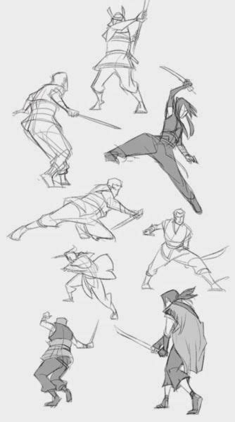 Artes 10 Referencias para Peleas Épicas Art reference poses