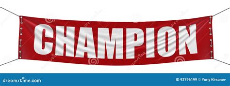 Big Champion Banner stock illustration. Illustration of communication ...