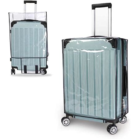 Klyngtsk Pcs Housse De Valise Transparent En Pvc Housse De Protection