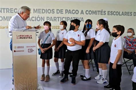 Entrega De Apoyos Del Programa La Escuela Es Nuestra Gobierno Del