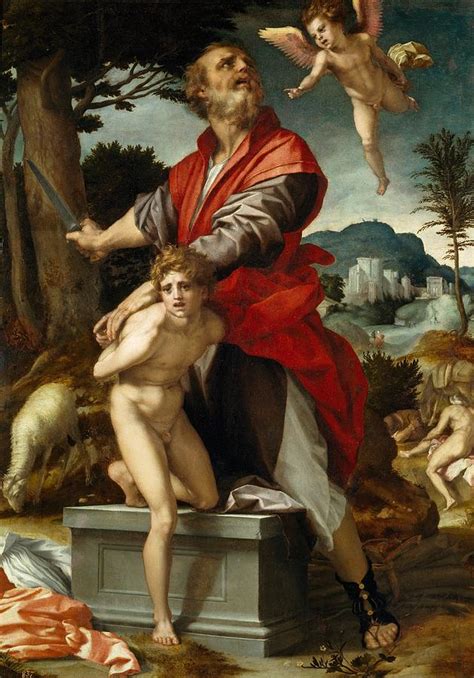 The Sacrifice Of Isaac Painting By Andrea Del Sarto Fine Art America