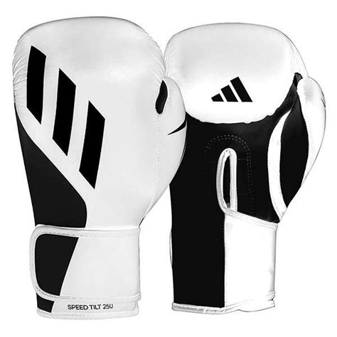 Adidas Speed Tilt 250 Boxing Gloves White Black Sugar Rays