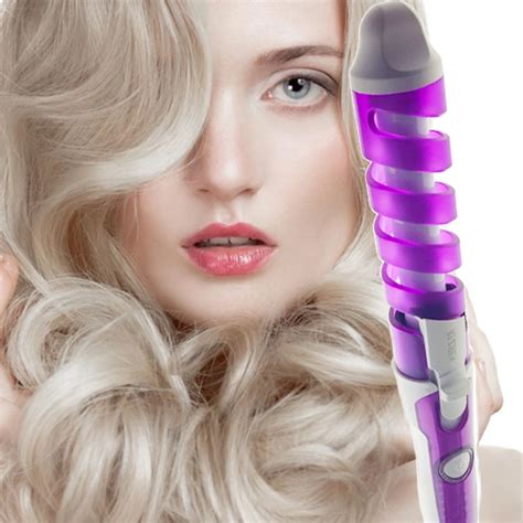 Hot Magic Pro Perfect Hair Curlers Electric Curl Ceramic Spiral Hair Rollers Curling Iron Wand