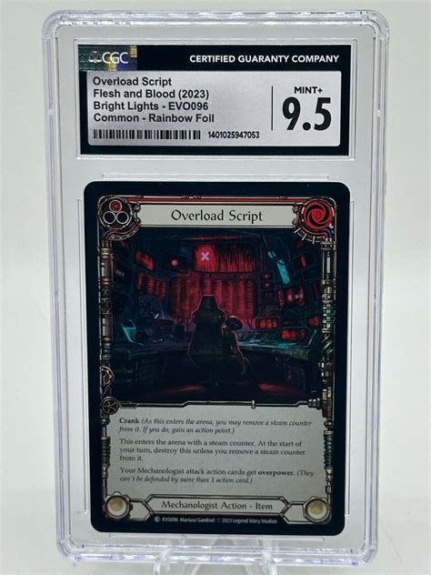 Overload Script Rainbow Foil Flesh And Blood EVO 096 Bright Lights