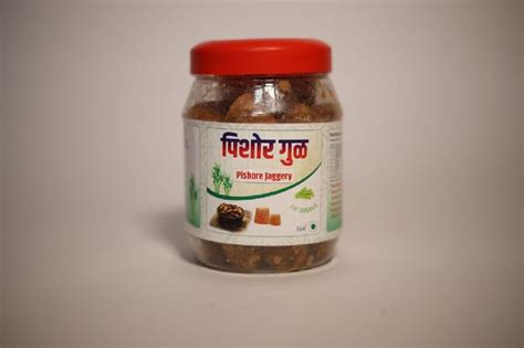 Natural 450gm Jaggery Cube Jar For Tea Sweets Feature Non Harmful