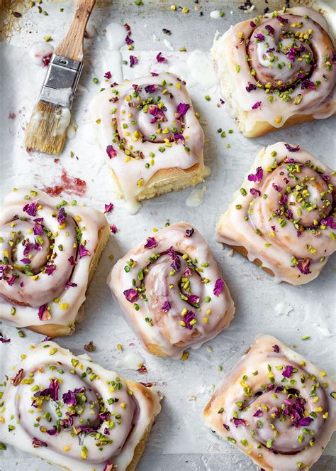 Edd Kimbers Raspberry And Rose Cheesecake Buns • The Home Page