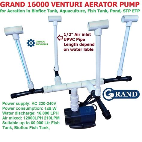 Grand 16000 Venturi Aerator Submersible Pump For Aeration In Fish Pond