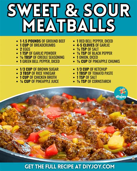 Easy Sweet And Sour Meatballs Recipe