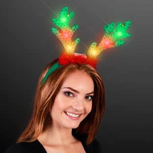 Light Up Christmas Queen Antlers Headband Flashingblinkylights