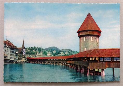 Luzern Kapellbrücke mit Wasserturm Kaufen auf Ricardo