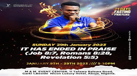 Nsppd 21 Days Fasting And Prayer Day 21 Grand Finale It Has