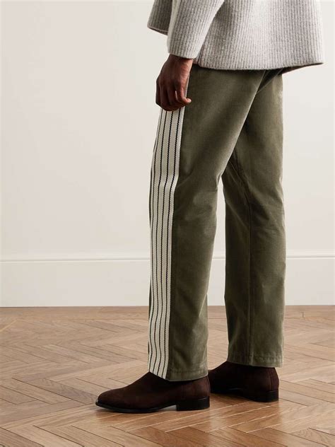 FEAR OF GOD Forum Straight Leg Grosgrain Trimmed Cotton Corduroy Track