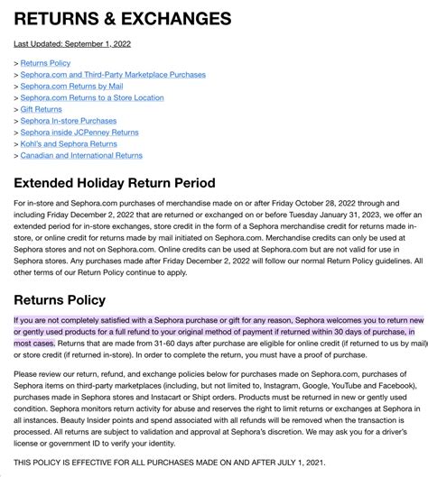 Return Policy Template For a Retail Business