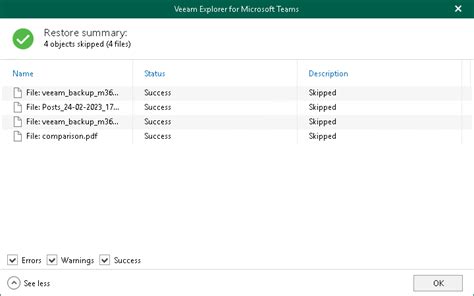 Step Review Summary Veeam Backup Explorers Guide