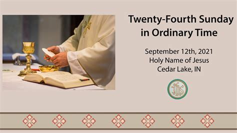 Twenty Fourth Sunday Of Ordinary Time YouTube