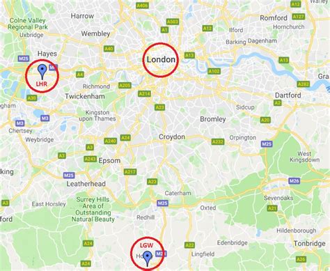 London Heathrow Airport Runway Map