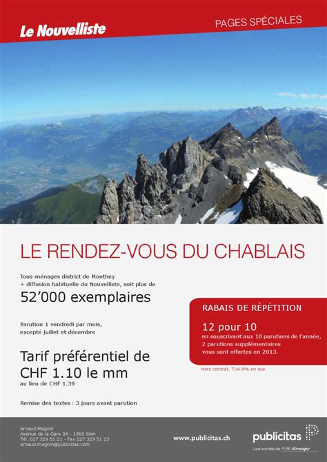 Rdv Du Chablais By No Lie Berthod Brand Issuu