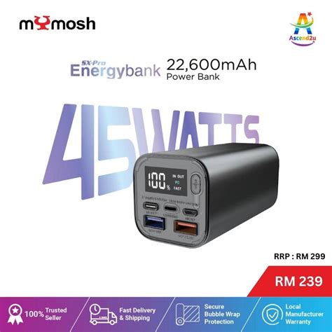 Mymosh Malaysia Mymosh Super Powerbank W Twin Turbo Mah Fast