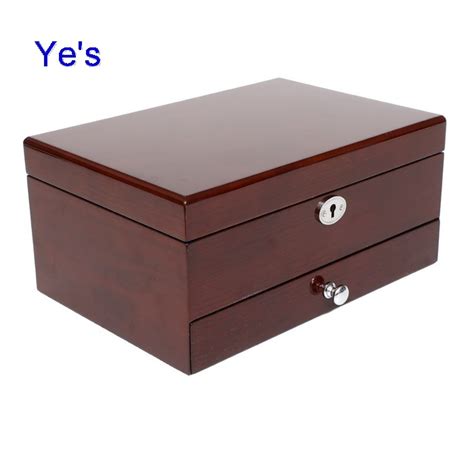 Ashtree Brown High Gloss Finish Wooden Jewelry T Box