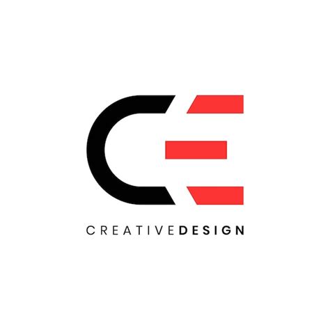 Premium Vector Creative Abstract Letter Ce Logo Design Vector For