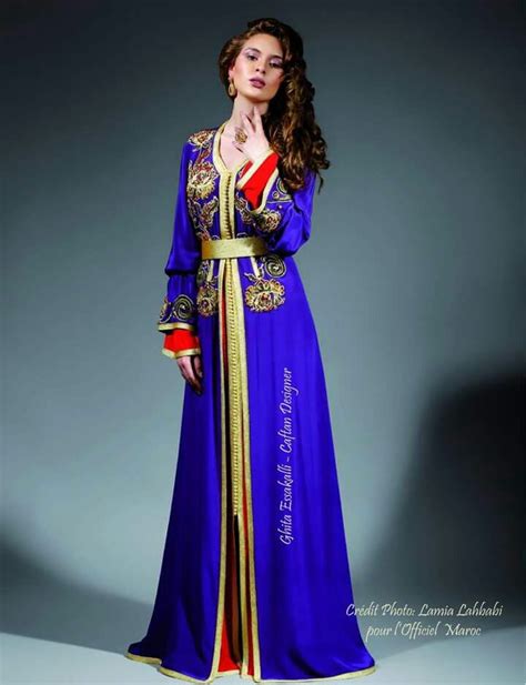 Tkchita Bleu Rouge Moroccan Caftan Caftan Dress Style