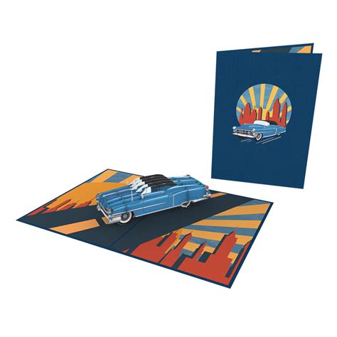 Classic Car Pop-Up Card – Blue Bird Cards