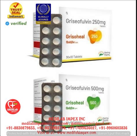 Griseofulvin 500 Mg Tablets 1 10 Packaging Type Stripe At Rs 50