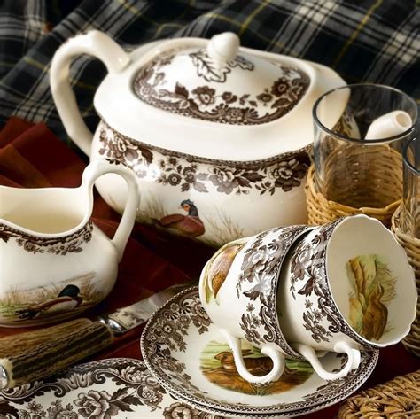 Spode Woodland Tea Set Thanksgiving Dinnerware Spode Woodland