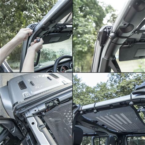 Fit Jeep Wrangler JL Mesh Bikini Top Cover UV Protection Sunshade Net Roof 2 Dr EBay