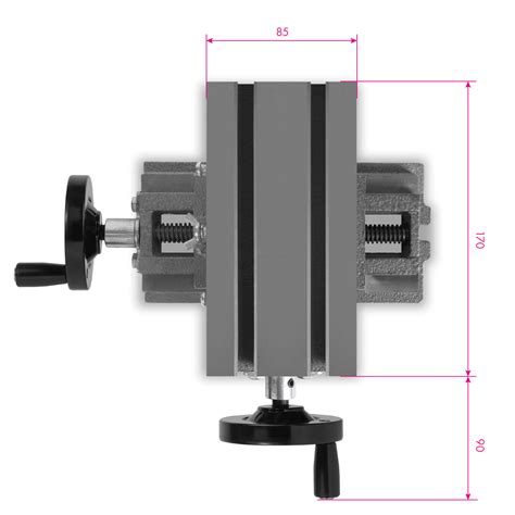 Eberth Kreuztisch X Mm Koordinatentisch Schraubstock Achsen