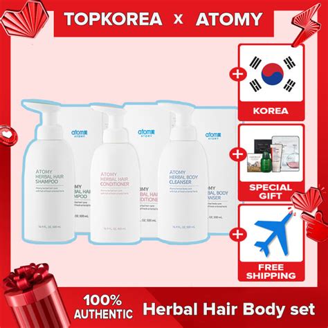 ★atomy★herbal Body Cleanser 500ml Hair Conditioner 500ml Hair