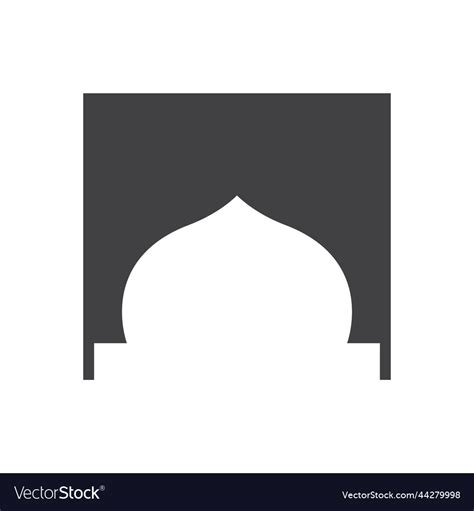 Mosque window icon Royalty Free Vector Image - VectorStock