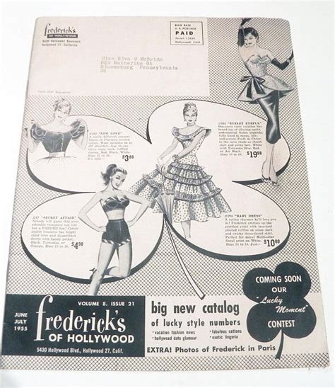 1950s Fredericks Of Hollywood Catalog Pinup Rockabilly Fashion Etsy