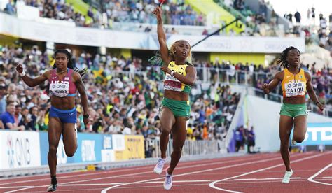 Amazing Fraser Pryce Leads Jamaican Clean Sweep In Womens 100m