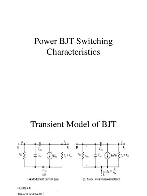 Power BJT Switching Characteristics | Field Effect Transistor | Bipolar ...