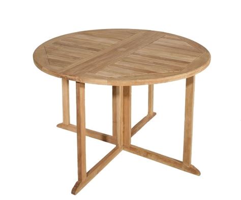 Table De Jardin En Teck Ronde Pliante Papillon Cm Summer Tables D