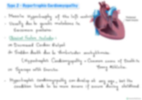 SOLUTION: Cardiomyopathy: Types, Causes, Symptoms Notes - Studypool