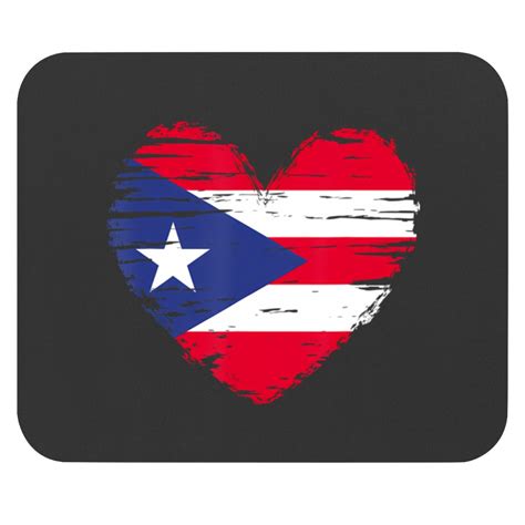 Puerto Rico Heart Puerto Rico Flag Puerto Rico Pride Mouse Pads Sold By