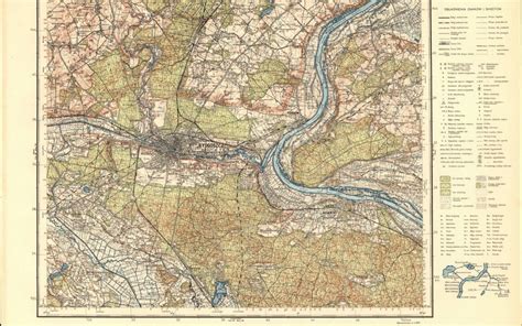 Mapa Topograficzna Strona Z Stare Mapy Bydgoszczy I Okolic